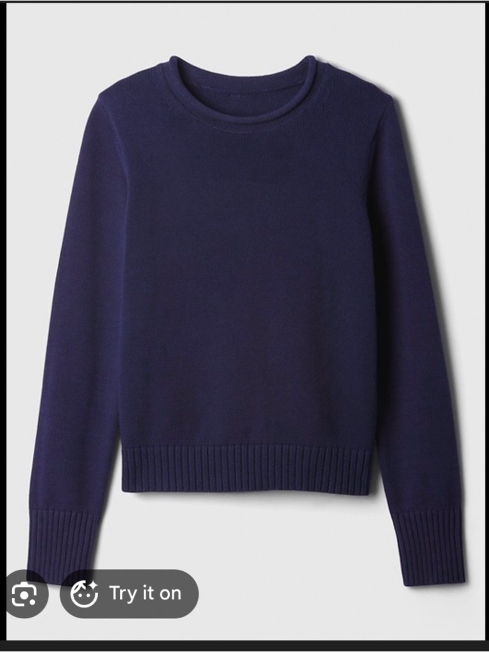 GAP Factory Women's Navy Crewneck Sweater
